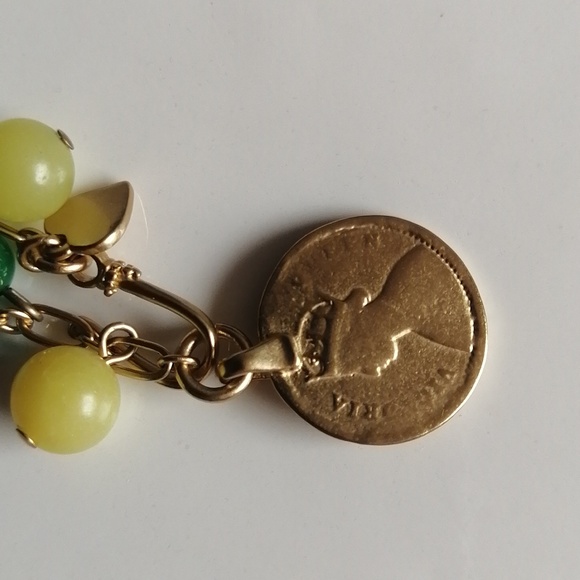 Stella&Dot Copa Semi-precious Stones Beaded Goldtone Chain Necklace - Picture 6 of 10